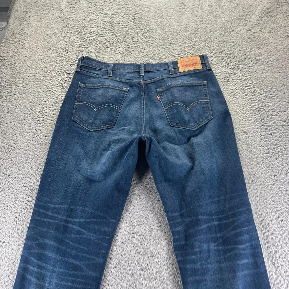 Levi's 541 Jeans Mens 38x34 Blue Cotton Denim‎ Straight Workwear Stretch Faded